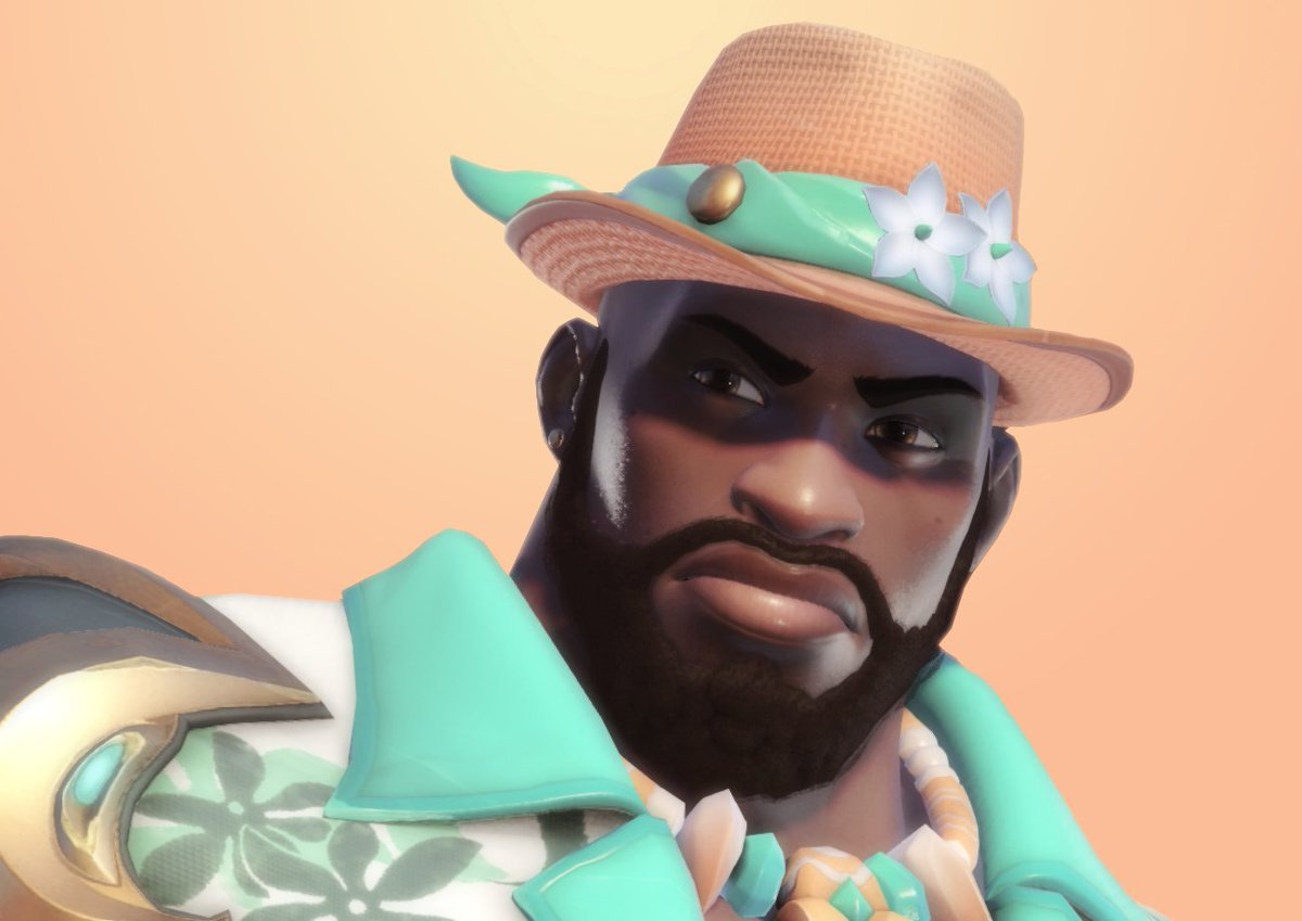 pampurins's tweet photo. 🧡 BEACHSIDE DOOMFIST CLOSEUPS🧡 https://t.co/rovhhVUbS2