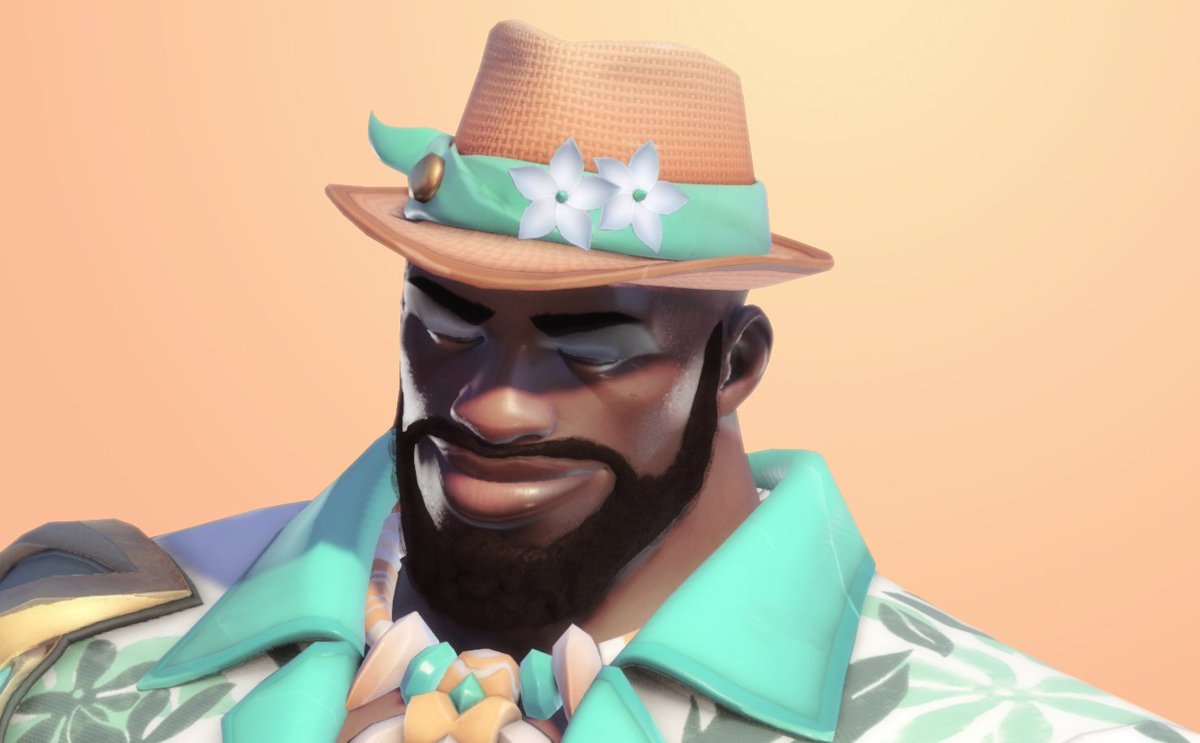 pampurins's tweet photo. 🧡 BEACHSIDE DOOMFIST CLOSEUPS🧡 https://t.co/rovhhVUbS2