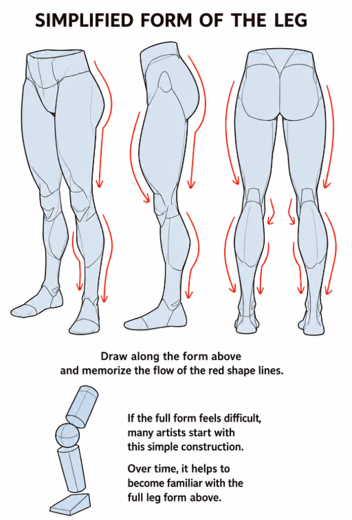 sodaguyx's tweet photo. simplified form of the leg https://t.co/LrI9KhbRha