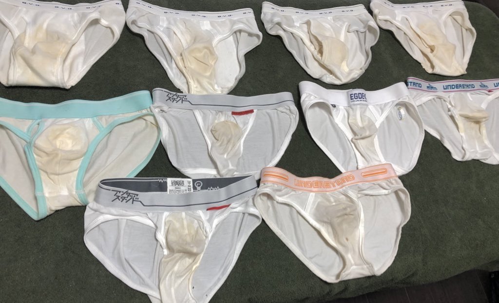 pants_ken's tweet photo. 今日も暑いですね💦連履き下着がいい香り✨

一度も洗濯してない下着を嗅ぎながらリフレッシュして下さい🙏

当店は匂いフェチのためのリラクゼーションサロンです😆

ご予約は下記より🙏
https://t.co/FsL8I4WdDb
pants.massage@gmail.com

#ゲイマッサージ #パンツの匂い #ブリーフ #白ブリーフ https://t.co/USZbTijHcJ