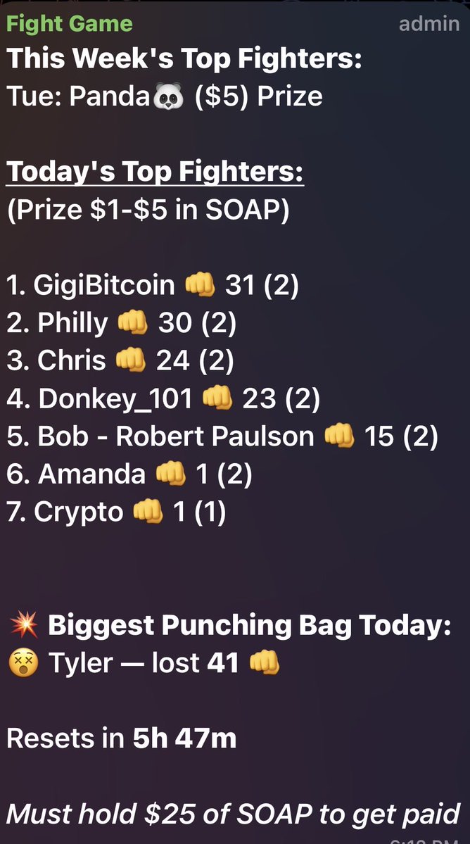 👊🏼Crypto Fight Club ($SOAP) tweet media
