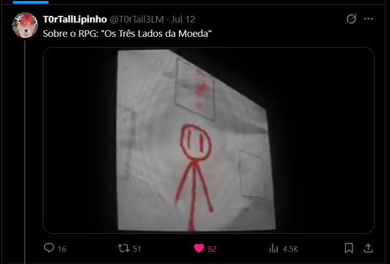 T0rTall3LM's tweet photo. Eu nem sei como agradecer por esse feedback... 
Sinceramente, eu estou com mais vontade de mostrar tudo sobre essa minha ideia.

Obrigado por tudo!

3LM. https://t.co/CWRPt9pXMO