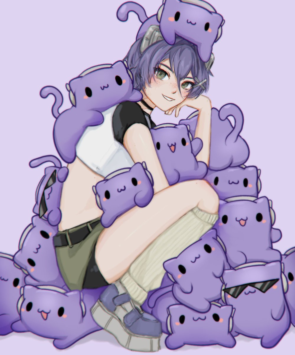 jeanfaymas's tweet photo. my toxic trait is being parasocial with a bunch of little purple guys https://t.co/8Cyyz6pg5r