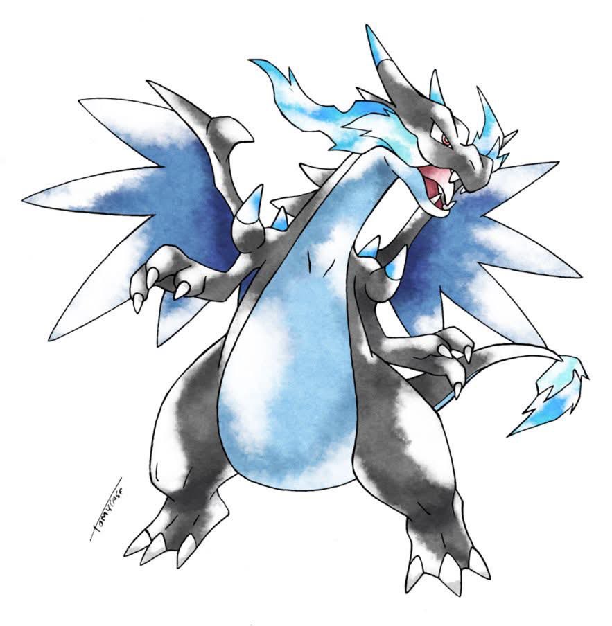 shotguncaio's tweet photo. Ken Sugimori’s Art Style × Mega Charizard X &amp; Y Designs. https://t.co/az3d40VoKB
