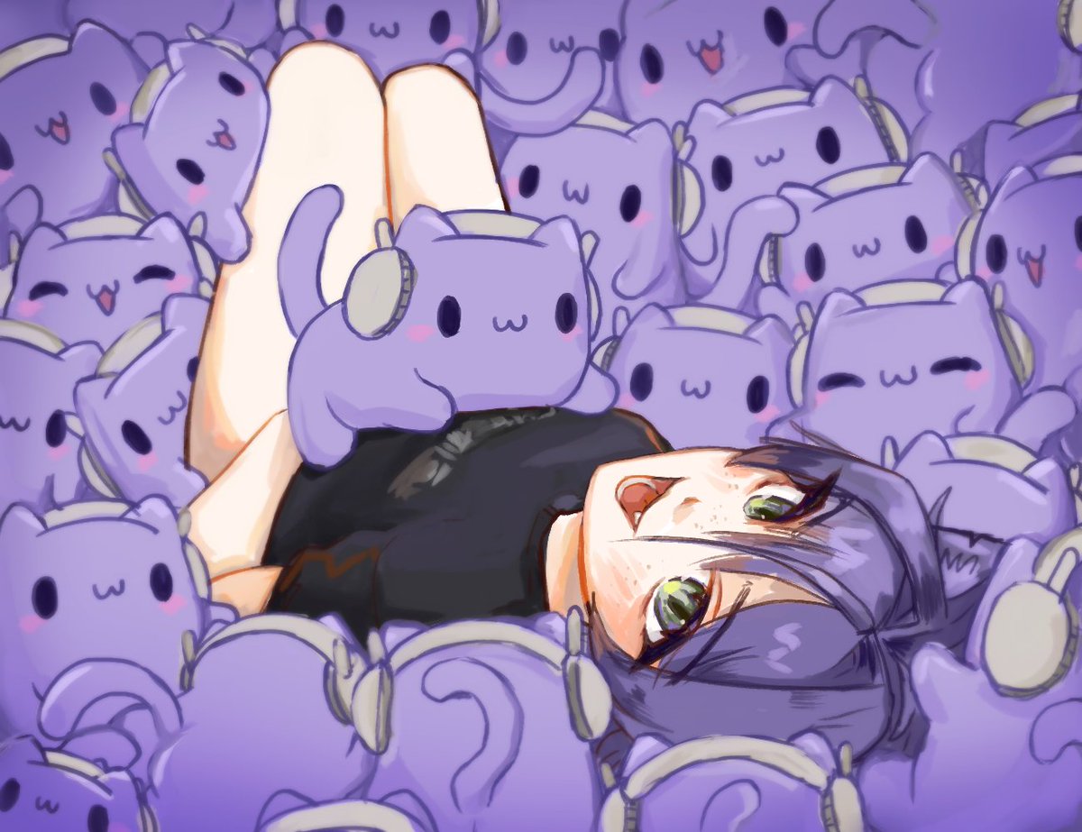jeanfaymas's tweet photo. my toxic trait is being parasocial with a bunch of little purple guys https://t.co/8Cyyz6pg5r