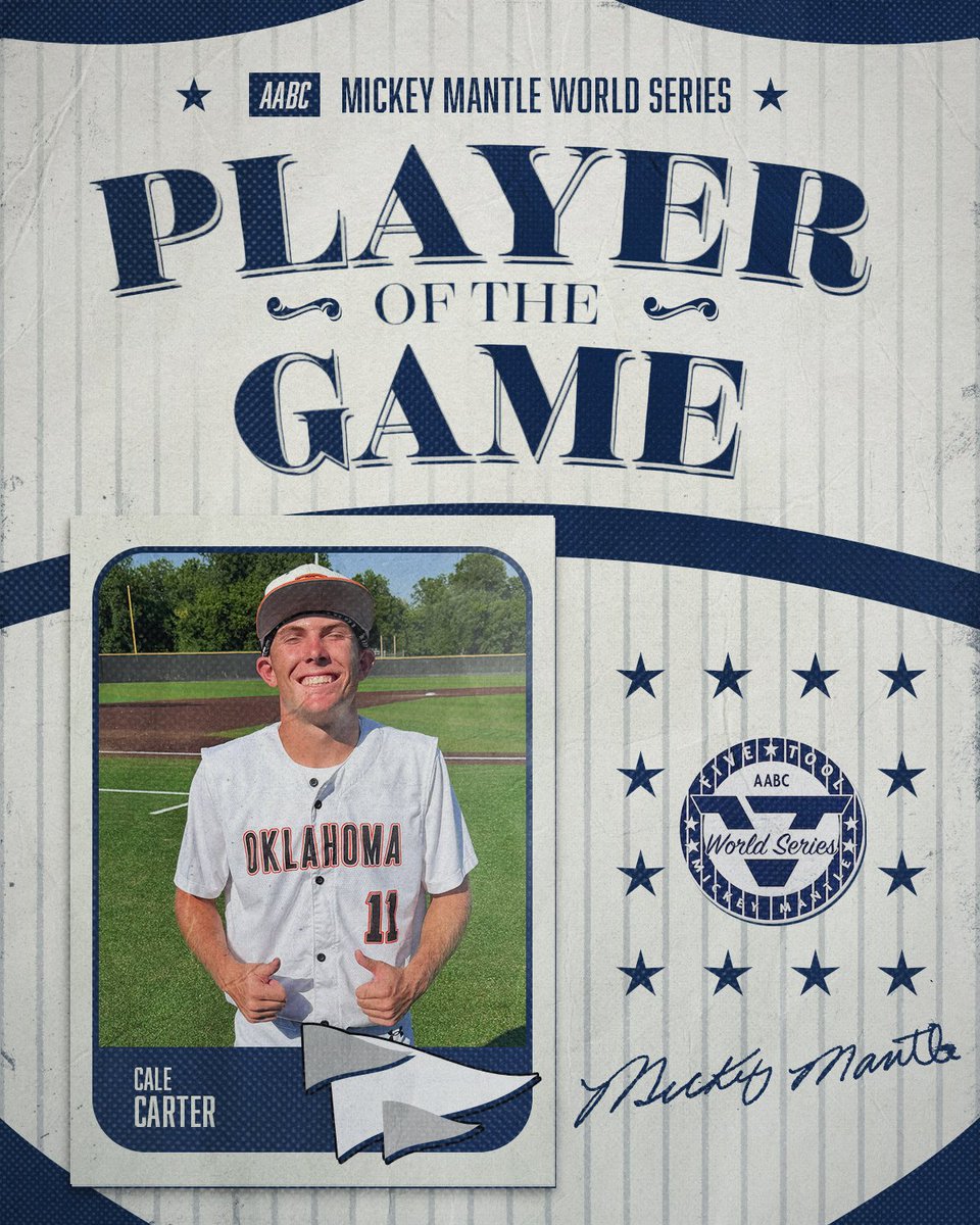 FiveToolOK's tweet photo. #MantleWS F: @Bedlam_Baseball 5, Ft. Worth Cats 16u White 4
PoG: @CaleCarter2028 3-3, 2 RBI https://t.co/8rQwPULPK4