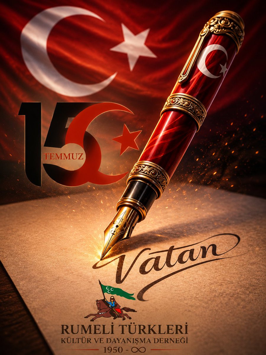 RumeliDernegi's tweet photo. "Unutmadık, Unutmayacağız!"
​Rumeli Türkleri Kültür ve Dayanışma Derneği olarak; vatanımızın bölünmez bütünlüğüne kasteden 15 Temmuz hain darbe girişiminin 10. yıl dönümünde, milli iradeye ve demokrasiye sahip çıkmanın onurunu yaşıyoruz. https://t.co/O7UqYIx8Ol
