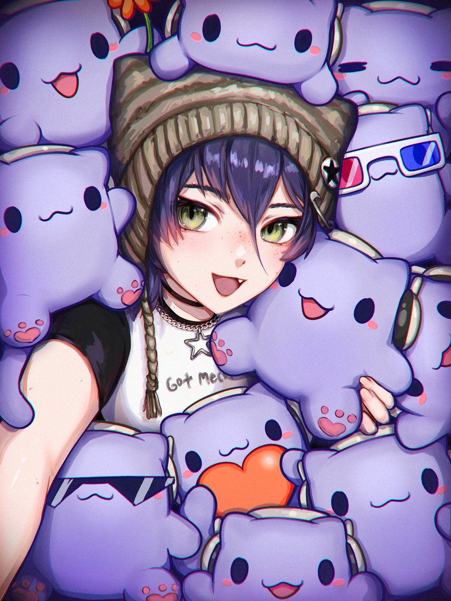 jeanfaymas's tweet photo. my toxic trait is being parasocial with a bunch of little purple guys https://t.co/8Cyyz6pg5r