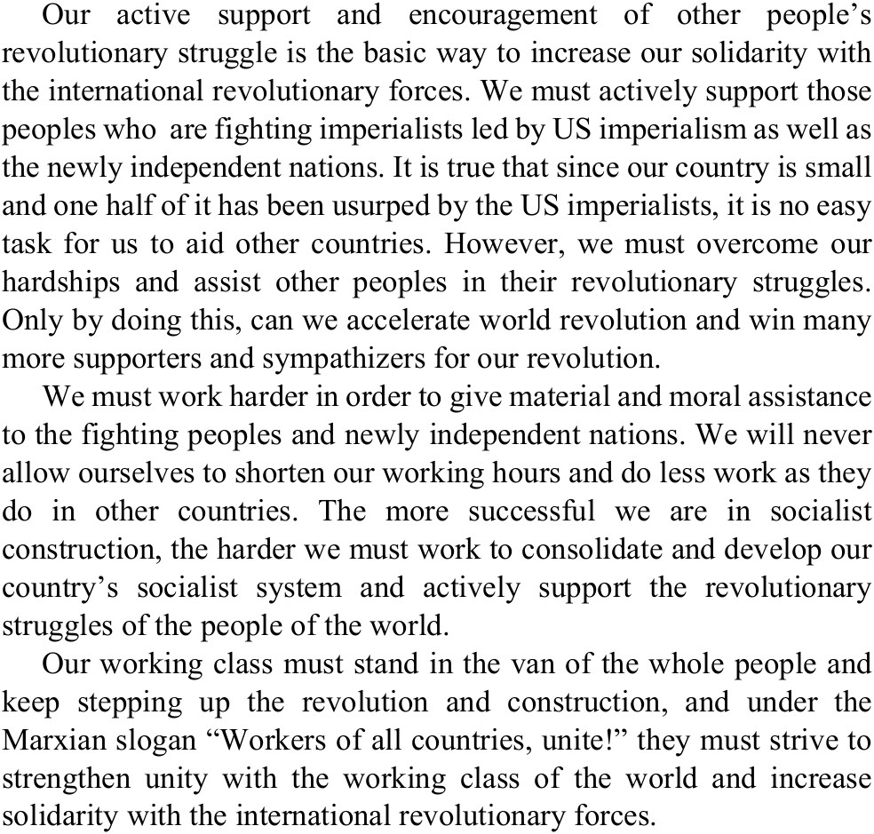 JucheMaxing's tweet photo. Giving up the world revolution is itself a form of “decadence”, of revisionist degeneration by lazy people who prioritize their own short-term material well-being over the mission of fighting against imperialism for final victory: https://t.co/rUrbL30zQ3 https://t.co/jtTE5CImlw