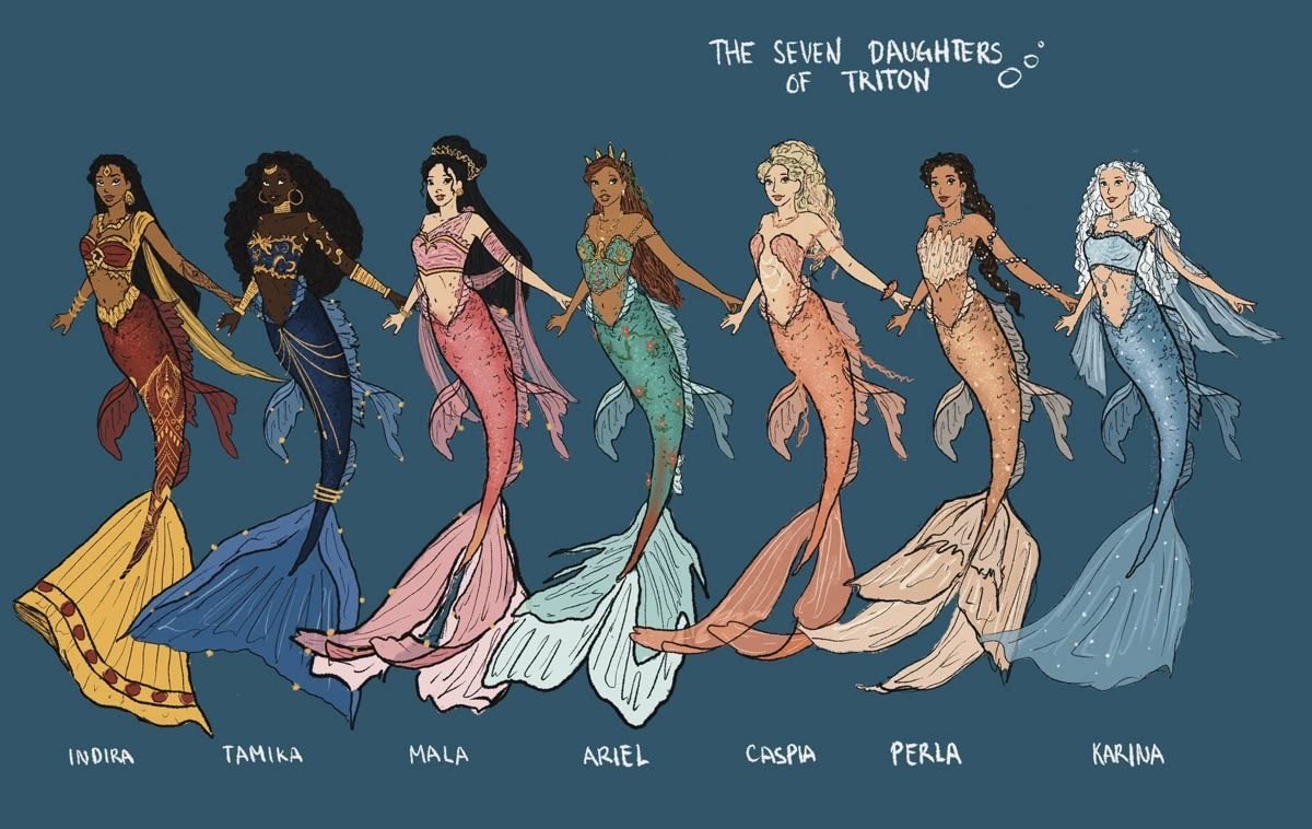 Vibelyra's tweet photo. the seven daughters of triton 🫧 https://t.co/4A8VNk4jXc