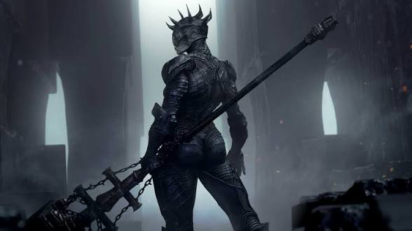 HomelessGurl's tweet photo. I'm so ready for when Mortal Shell 2 drops. This will easily be my primary shell for all the reasons you're probably thinking. 😂

Swinging that big ahh blade everywhere. ⚔️ https://t.co/TSLiRnjWAK