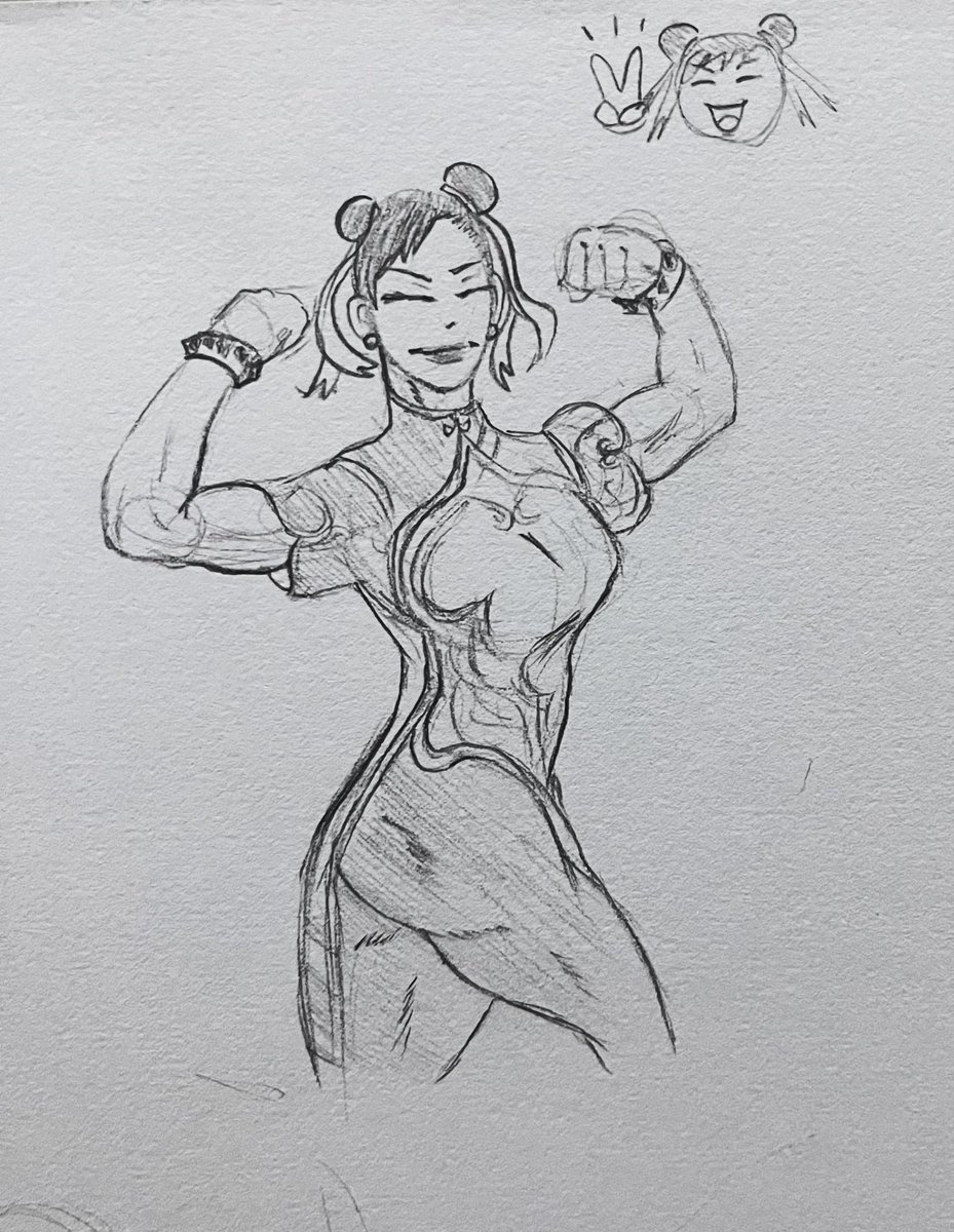 Beamiauyxu's tweet photo. Chun li! #Streetfighter６ #Chunliart https://t.co/D43vLqvJ6x