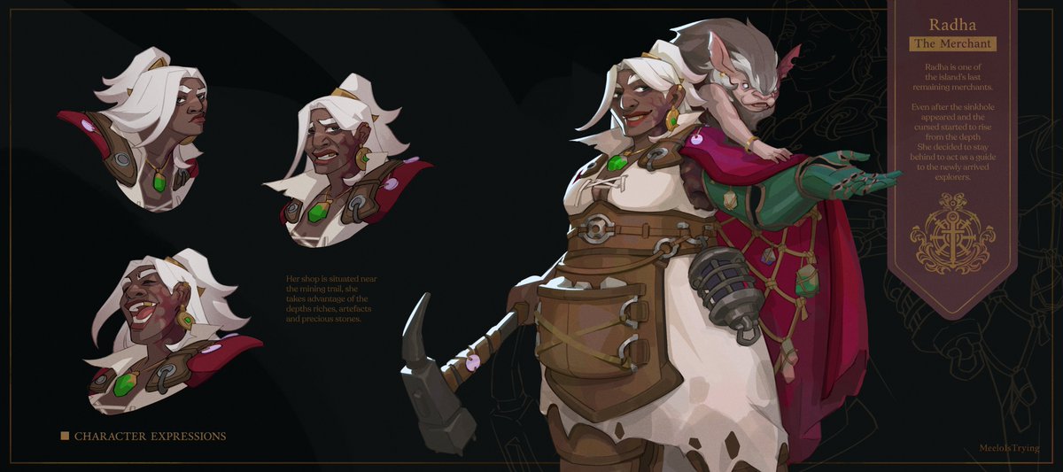 MeeloIsTrying's tweet photo. Hello again #PortfolioDay !  
I'm Mathilde, a France based concept artist. I love painting stylized characters and creatures. I'd love to work in-house but i'm also looking for an opportunity as a junior, freelancer or remote. 🌻✨ https://t.co/lvlTCDGWMK