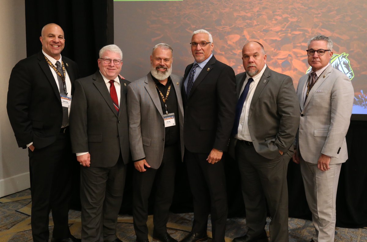 BLET's tweet photo. Today’s morning session of BLET’s 2026 Western Regional Meeting in New Orleans featured panel discussions to examine the union’s successful strikes at New Jersey Transit in 2025 and at the Long Island Rail Road earlier this year. https://t.co/DxyAgTfnR9