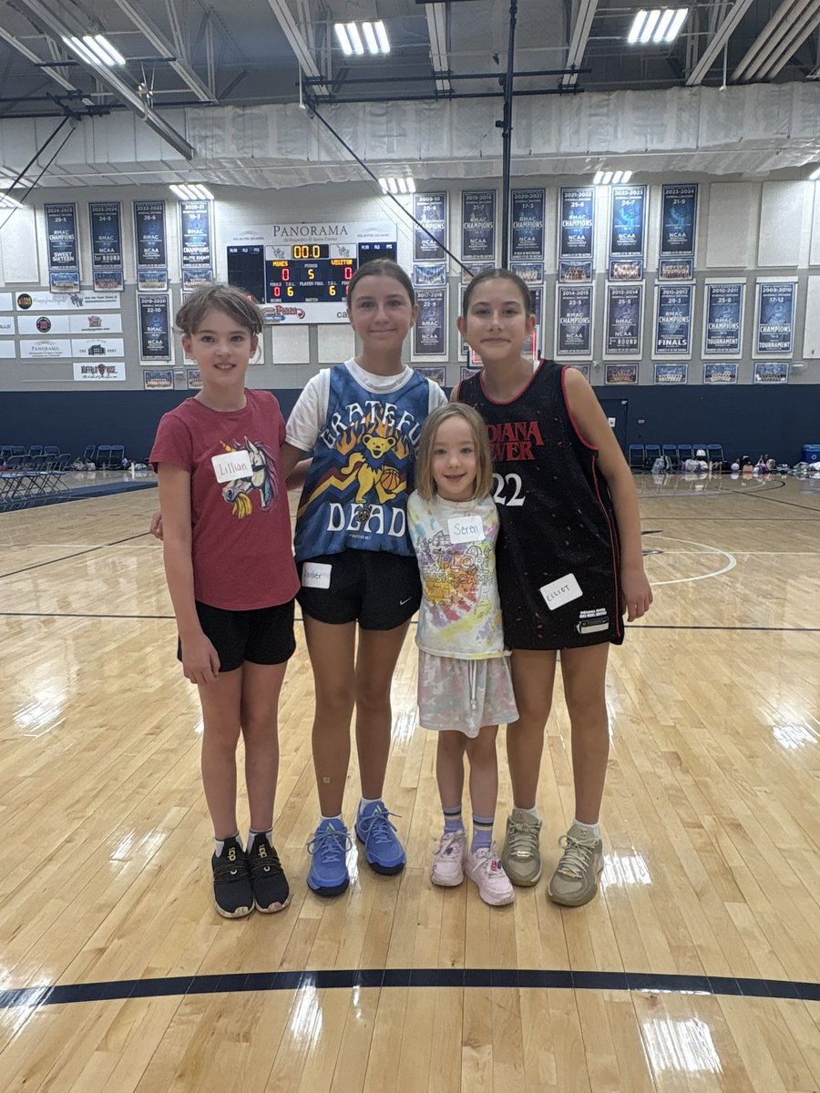 MinesWBB's tweet photo. Day 2 of Blaster Camp!

✅ Jersey day
✅ Crazy t-shirt day
✅ Izzy’s birthday! 

🏀 🫏 https://t.co/7RAEvoJcpm