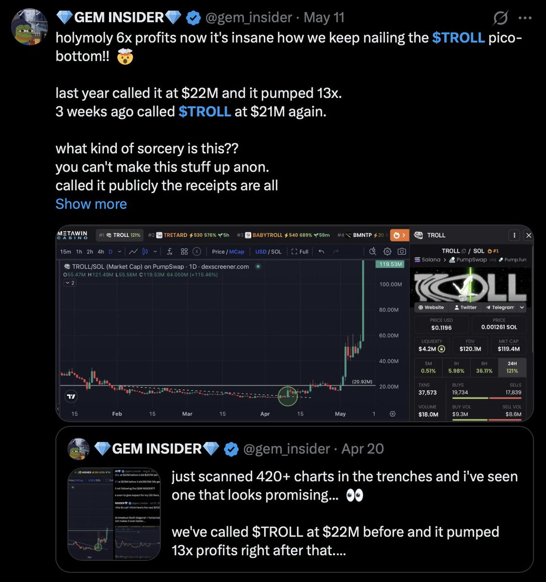 💎GEM INSIDER💎 tweet media