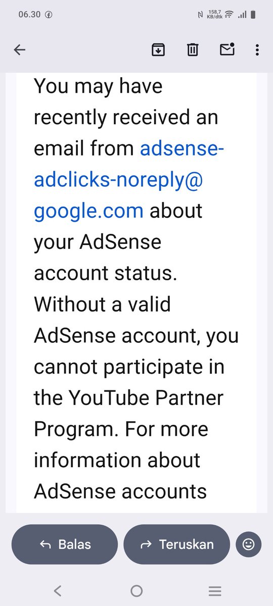 MusikZahrani's tweet photo. @Famee_786 @YouTube @YouTubeCreators @dafuqboom_legit Ada yang mengalami hal yang sama seperti saya tidak, secara tiba tiba akun adsensenya di nonaktifkan, padahal saya tidak pernah melakukan pelanggaran dan saya juga memahami pedoman komunitas di youtube. https://t.co/VKpqO7pSWK