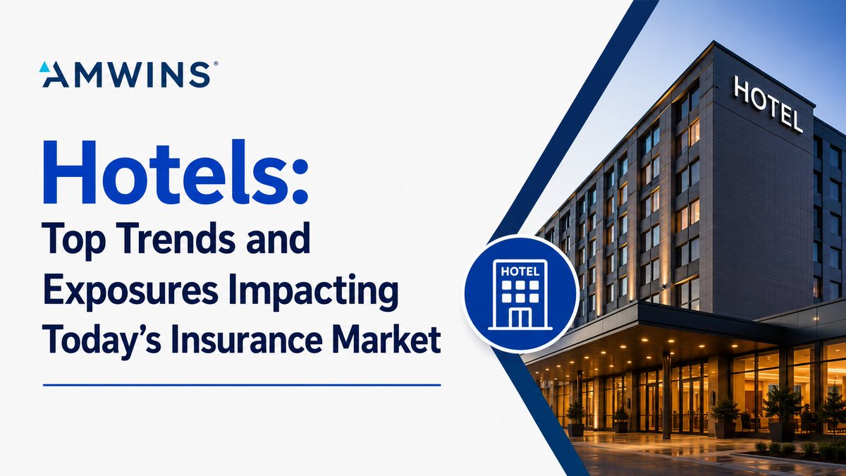 ijournal's tweet photo. https://t.co/nZzuGudsN3🏨 Hotels Are Facing New Risks. Is Your Agency Ready?

From aging properties and severe weather to rising litigation costs and evolving liability exposures, today's hotel risks are more complex than ever. That means insurance agents need the right strategies to help clients stay protected.

Join @AmWINS hospitality experts Michelle Yuko and Joey Shapiro for a practical webinar covering today's hotel insurance market and what retailers need to know to better serve their clients.

You'll learn:
- Emerging risks impacting hotel owners
- Common coverage gaps and how to avoid them
- Trends shaping property, liability, umbrella, and specialty placements
- Questions to ask at renewal to uncover hidden exposures
- Strategies for placing challenging hotel risks and strengthening client relationships

Whether you're already writing hospitality business or looking to grow your book, this session will provide actionable insights you can put to work right away.

📅 Thursday, July 16, 2026
🕙 10:00 AM PT | 1:00 PM ET
Register: https://t.co/nZzuGudsN3

Sponsored by @AmWINS 
#Insurance #HotelInsurance #Hospitality