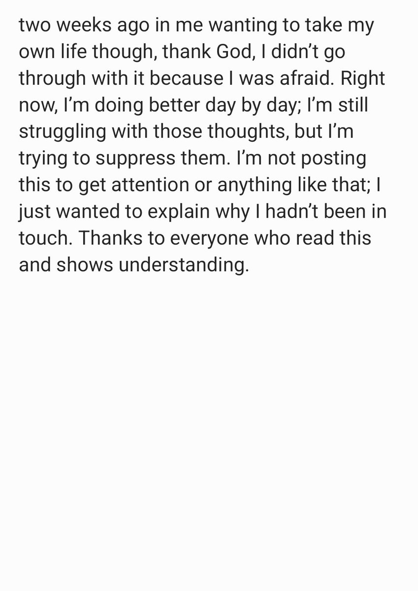 AbsolutionCawzz's tweet photo. Quick explanation for my absence. 
Thanks in advance for reading 🙏🏻 https://t.co/DeaBejZnPU