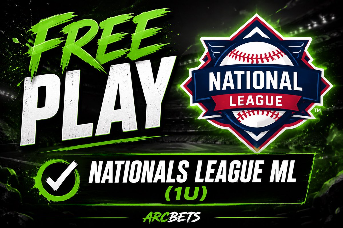 ArcBets's tweet photo. AL VS NL GAME FREE PLAY ⚾️

PLAY : Nationals league ML 🔵

Like = Tailing Arcbets 💚

Let’s sweep it together #GamblingTwitter https://t.co/TB638kZPr8