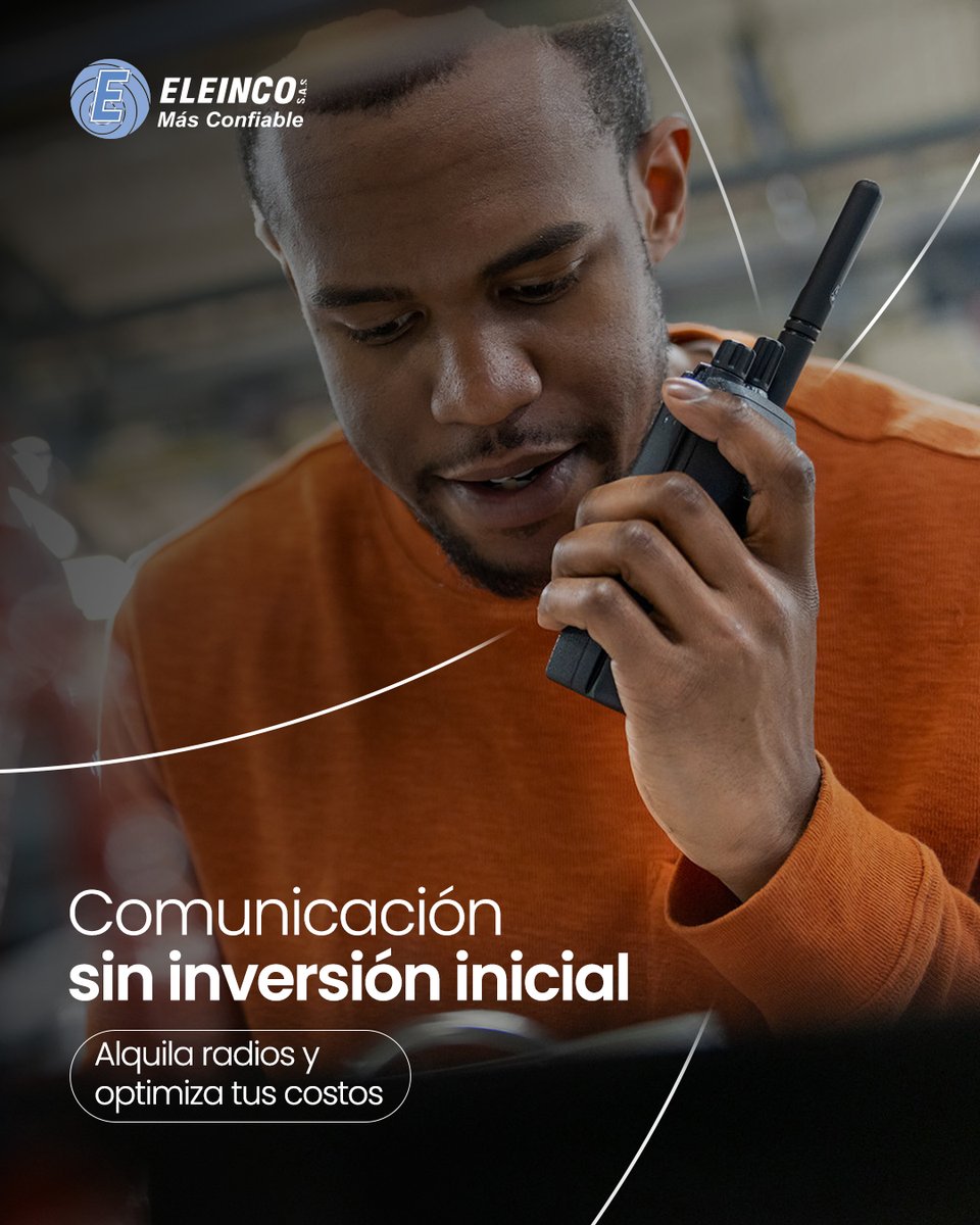 eleinco's tweet photo. No todas las operaciones necesitan comprar equipos para mantenerse conectadas.

Con nuestro servicio de alquiler de radios, obtienes comunicación confiable, equipos de alto desempeño y soporte especializado, sin realizar una gran inversión inicial. https://t.co/xELRz61CMj