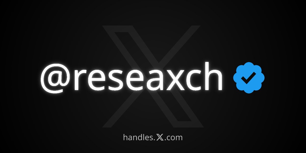 reseaxch's tweet photo. I just got @reseaxch from the X Handle Marketplace! Get your own at https://t.co/IV7GbC78HU https://t.co/MSS7U7JiOy