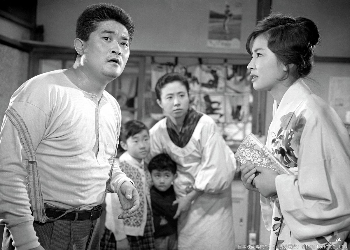 nihoneiga's tweet photo. ◤生誕125年・円谷英二
神話・戦争スペクタクル巨編の世界◢

「#世界大戦争」
◆7/16(木)よる7時30分～ほか

戦争の悲惨さ、核の恐怖
限りない平和への願いを込めて描いた超大作

#円谷英二 特技監督ならではの
特撮の数々が素晴らしい🎥

#フランキー堺 #宝田明 #星由里子
https://t.co/pbMcW4FhI5 https://t.co/Rmxo9L5Pnn
