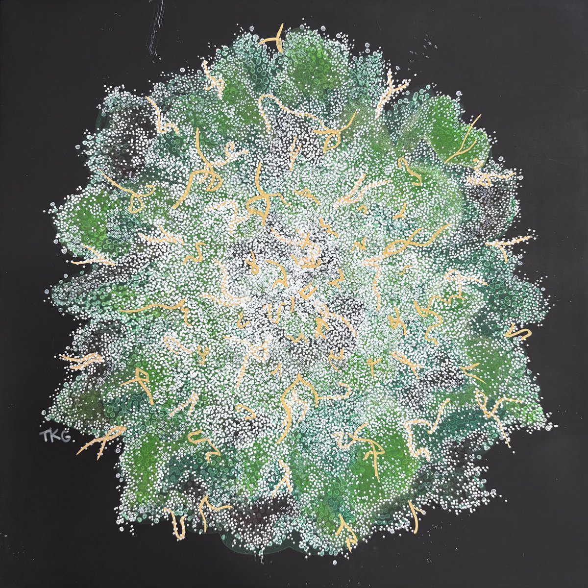 tkgverse's tweet photo. New work🌿

Still exploring the quiet beauty of cannabis, one painting at a time.

Hope you enjoy it.

#CannabisArt #AbstractArt https://t.co/LKk6UQWpO3