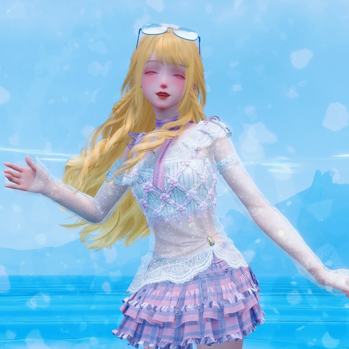 saturnlism's tweet photo. 2.7 #InfinityNikki "Until Tide Ends" https://t.co/odciREQftg