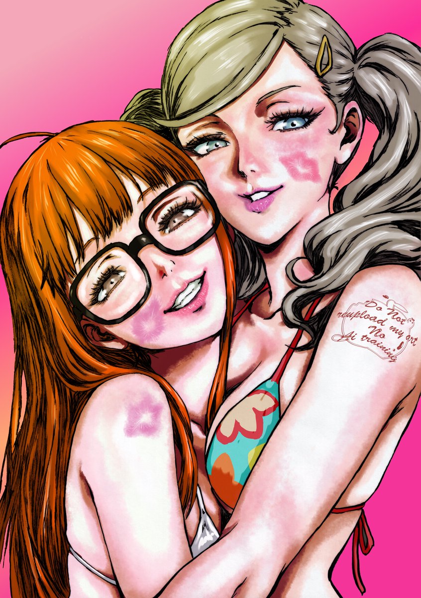 OeilVert_FFT's tweet photo. 杏と双葉の仲良し熱視線
Ann &amp; Futaba, Amorous glances ♡
#Persona5 https://t.co/5aH6neNzdN