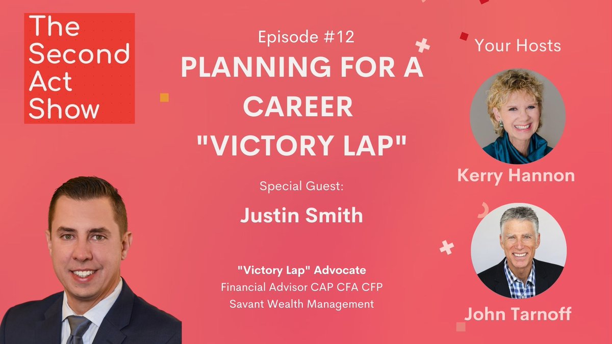 johntarnoff's tweet photo. Our second-act careers are certainly a new and extended career stage, but they also represent what financial planner Justin Smith calls a "Victory Lap." 

LinkedIn Event Link: https://t.co/3LHac3Gs7Y

#secondactcareer #secondact #unretirement #careers  #jobsearch https://t.co/5NMDFdxB5t