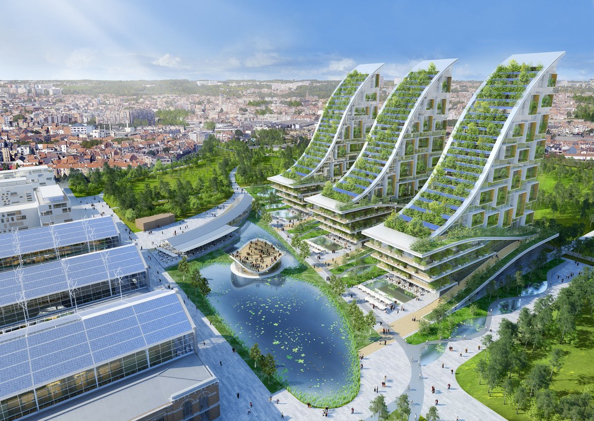 Galenesolarpunk's tweet photo. Solarpunk architecture https://t.co/OHCruI7byB