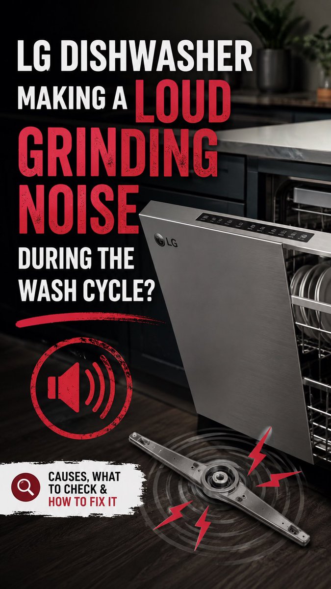 servicenter_sd's tweet photo. Grinding sounds during the wash cycle may indicate a failing wash pump, worn motor bearings, a damaged impeller, or debris inside the circulation system. Don't ignore the warning signs. https://t.co/wkas5OCyFw