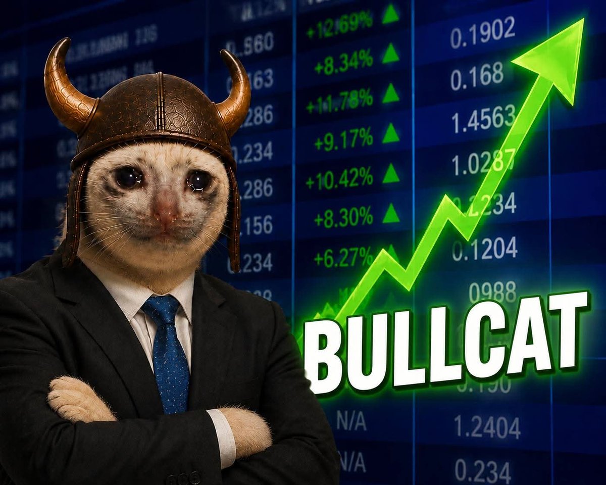 TheBULLCATTTT's tweet photo. We don’t invest in stonks. We invest in $bullcat. https://t.co/ZGQH1swurm