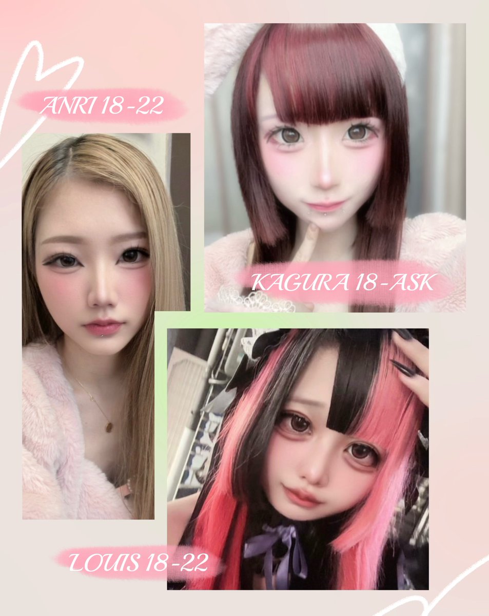 maisonmauvecafe's tweet photo. 7/15(水)キャスト💜

かぐら18-ASK @kagura_mauve
あんり18-22 @anr1_m
るい18-22 @anr1_m https://t.co/A0Ch9EaIGz