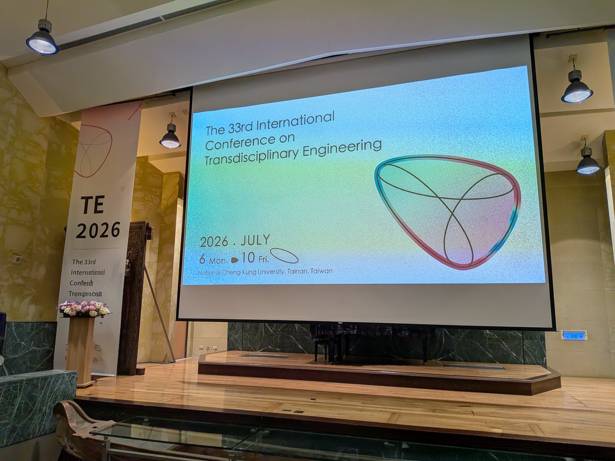 sk2977's tweet photo. I participated in TE2026 at National Cheng Kung University in Taiwan. We presented two conference papers, and I also served as a session chair.
https://t.co/xvm51lFeVI https://t.co/t5vn6hRzSl
