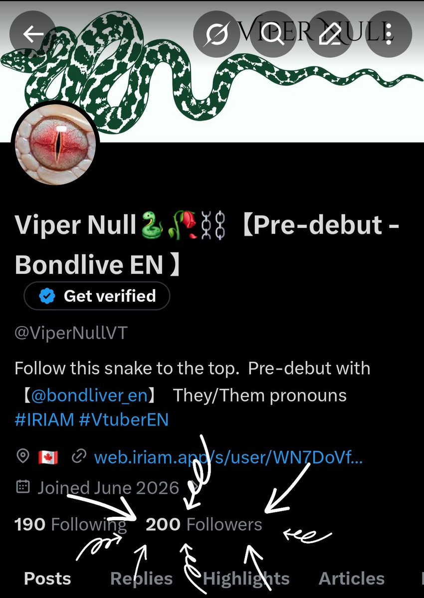 Viper Null🐍🥀⛓️【Pre-debut - Bondlive EN 】 tweet media