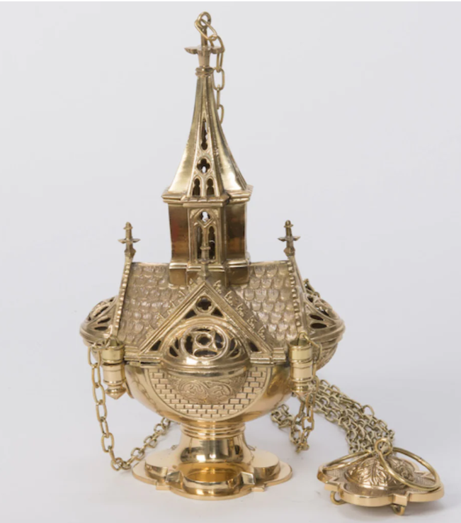 BrendanTHamtil's tweet photo. H-76 Gothic Chapel Censer for sale! Its 11.25 inches tall! Asking for $985.00! Contact us at 913-710-0025!

#kc #parish #america #forsale #catolica #christ #kansascity #church #ks #saints #holyweek #missouri #catholicfamily #kcmo #catholicarchitecture #Mary #catholicreligion https://t.co/HTVaRdK1YL