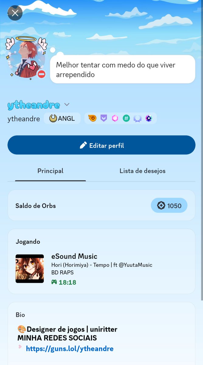 ytheandre's tweet photo. Mudei o meu hj dnv mas acho q ficou maneiro https://t.co/o3bqjAQedb