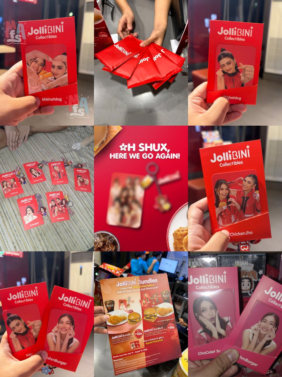 sorawts's tweet photo. jollibini pasabuy ‼️

— 239 per set (random) + lsf + pf

wts lfb ph  jhoanna colet maloi aiah mikha sheena stacey gwen group tingi talaarawan feel good born to be sm moa seaside cebu aren signals concert ticket pc photocard lf wtb lfs 1

ctto :) https://t.co/isyFedpSJ6
