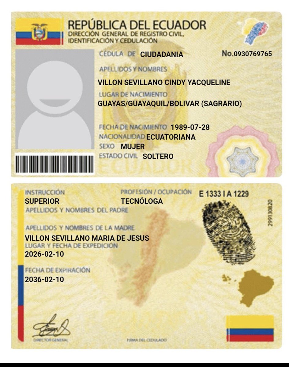 AntiRebolucion's tweet photo. @OrlandoPerezEC Lo mismo en el @DHumanoEc ... el ex Abogado (titulo retirado por la Senescyt por OBTENCIÓN IRREGULAR) Juan Manjarres Villon, contrato a su prima CINDY VILLON SEVILLANO, como coordinadora con sueldo de $1200. Aqui las pruebas: https://t.co/S0wAPOBXk5