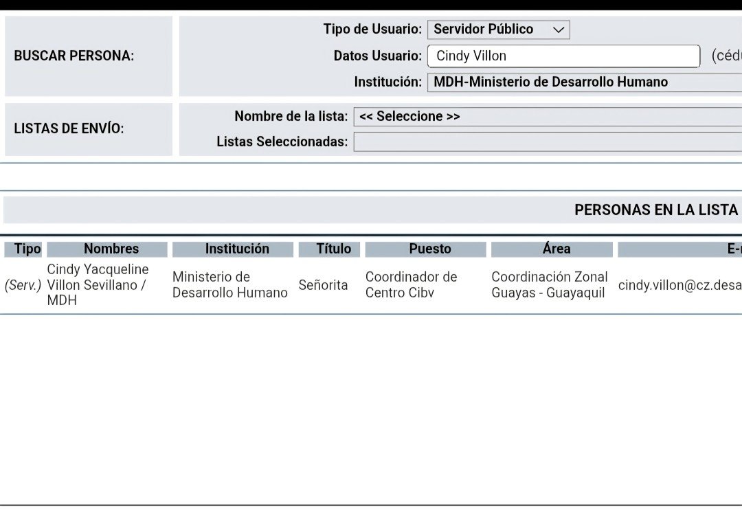 AntiRebolucion's tweet photo. @OrlandoPerezEC Lo mismo en el @DHumanoEc ... el ex Abogado (titulo retirado por la Senescyt por OBTENCIÓN IRREGULAR) Juan Manjarres Villon, contrato a su prima CINDY VILLON SEVILLANO, como coordinadora con sueldo de $1200. Aqui las pruebas: https://t.co/S0wAPOBXk5