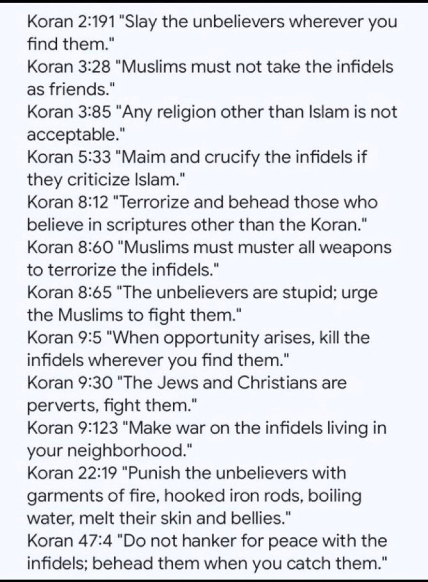 DavidJo95663368's tweet photo. @Real_Ames IN THEIR OWN WORDS.  You decide.  The cult known as Islam.  You’ve been warned. https://t.co/3XdXCIMKEP