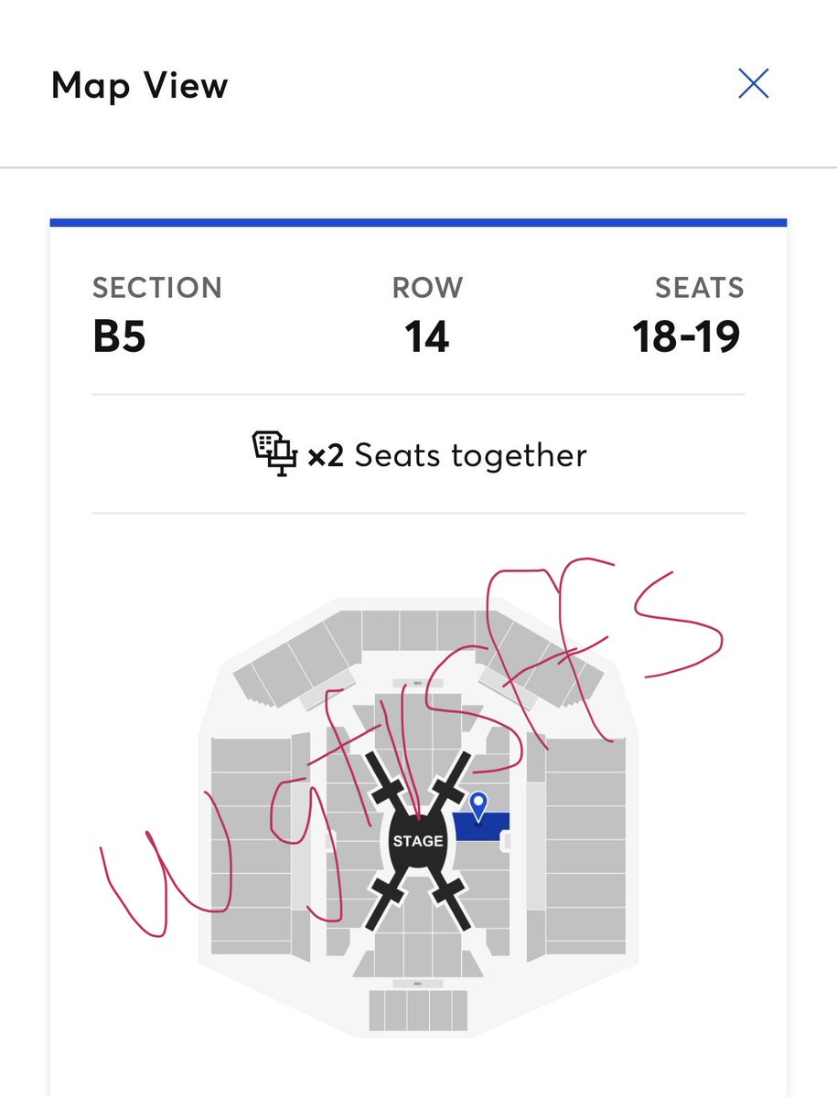 wgfrsffs's tweet photo. WTS BTS Toronto 8/22

B5 row 14 seat 18-19 (2 tickets)

$613 USD each https://t.co/JNFqS7Thf7