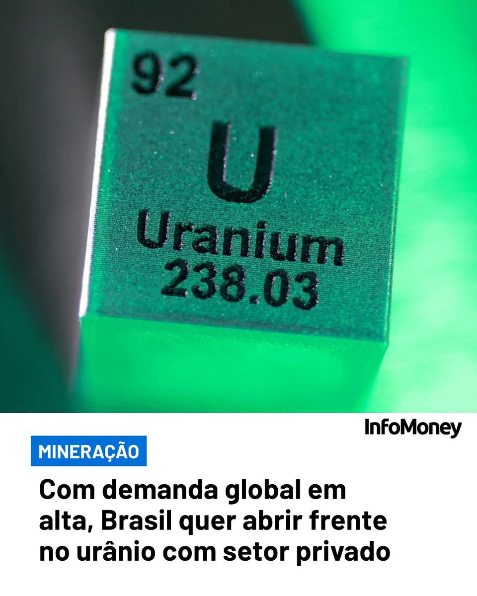 infomoney's tweet photo. Proposta em análise na Casa Civil e no MME prevê joint ventures para explorar, processar e vender urânio
Leia mais no site do InfoMoney: https://t.co/jSkZklwDde
Foto: Dado Ruvic/Reuters
#Urânio #Brasil #CombustívelNuclear #EnergiaNuclear https://t.co/vVcHm0O4vo