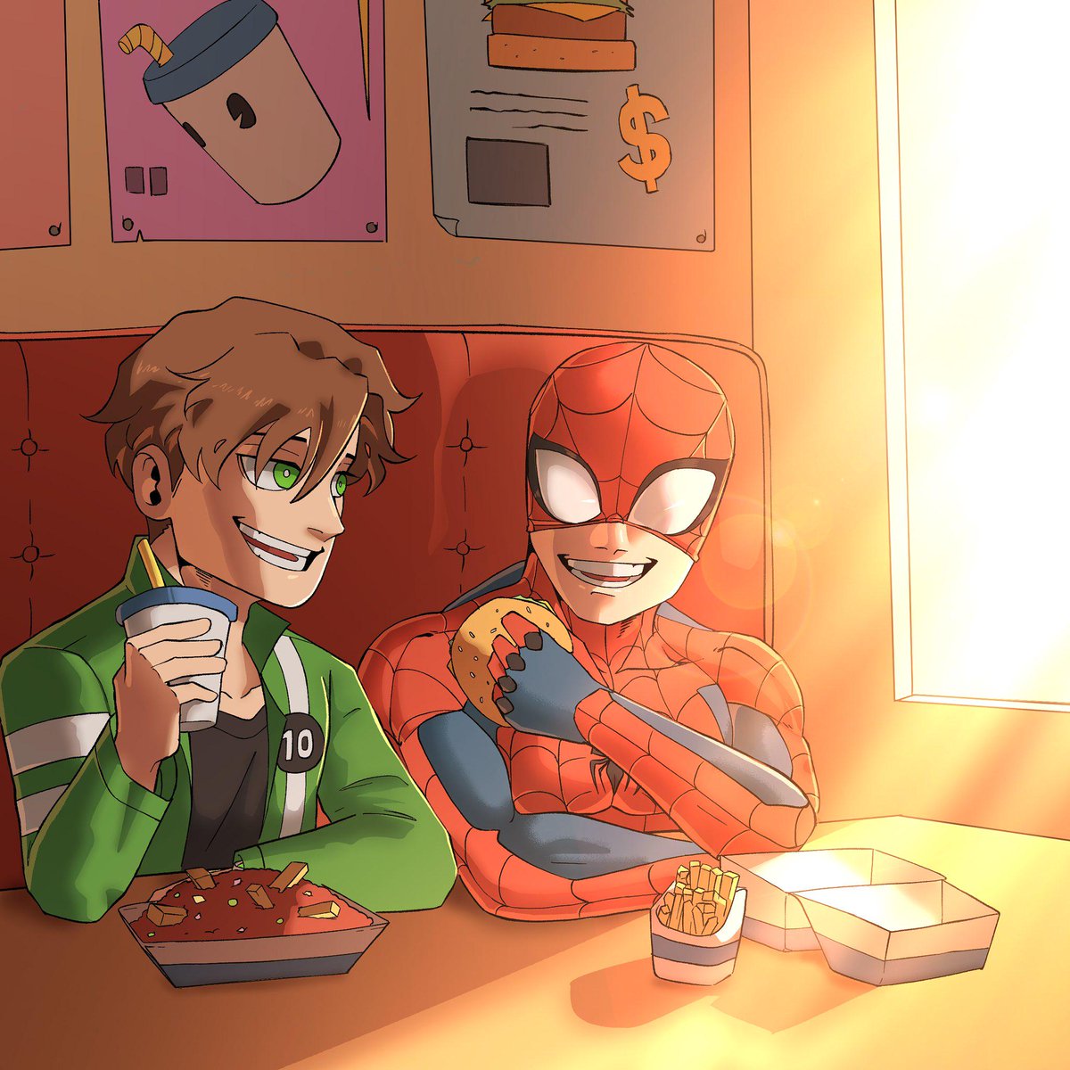 AzelPete's tweet photo. If ben 10 was in marvel he and spider-man would have a better dynamic then Batman and superman #marvel #dc #ben10 #spiderman #superman #batman https://t.co/ZOAtiRA8oO
