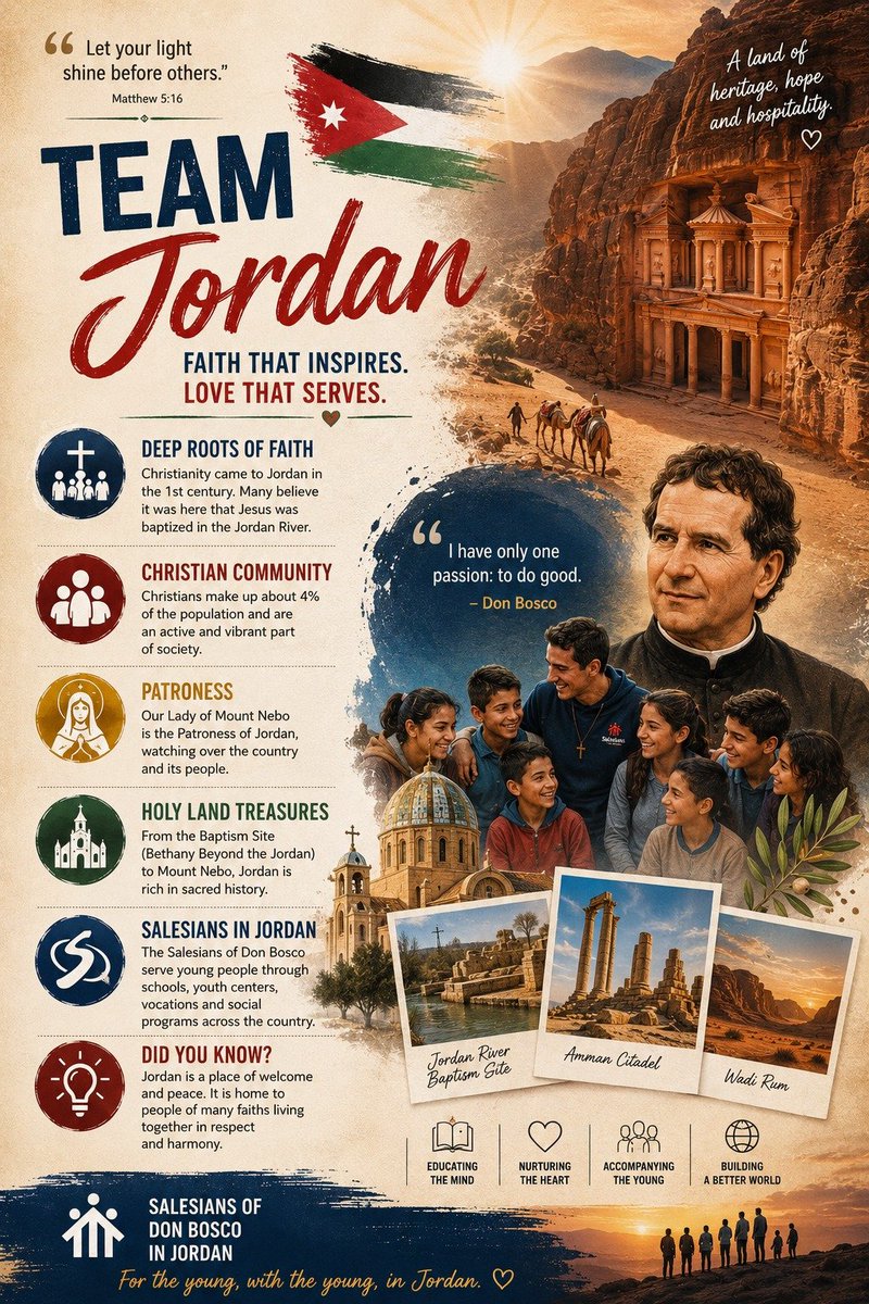 ianpintosdb's tweet photo. 🇯🇴 Country: Jordan 🇯🇴
#worldcup  #WorldCup2026 #faith #christianity #salesians #catechesis https://t.co/3kaqvLs2kf