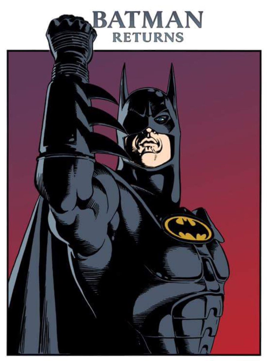 BatmanAnthology's tweet photo. Original Pencil sketch of Michael Keaton's Batman holding his fist in the air,done for the Batman Returns Style Guide. Artwork by José Luis García-López. In the original sketch it looks like he's holding the Super Batarang, while in the final art he's just clenching his fist. https://t.co/KSRDqoo3Xj