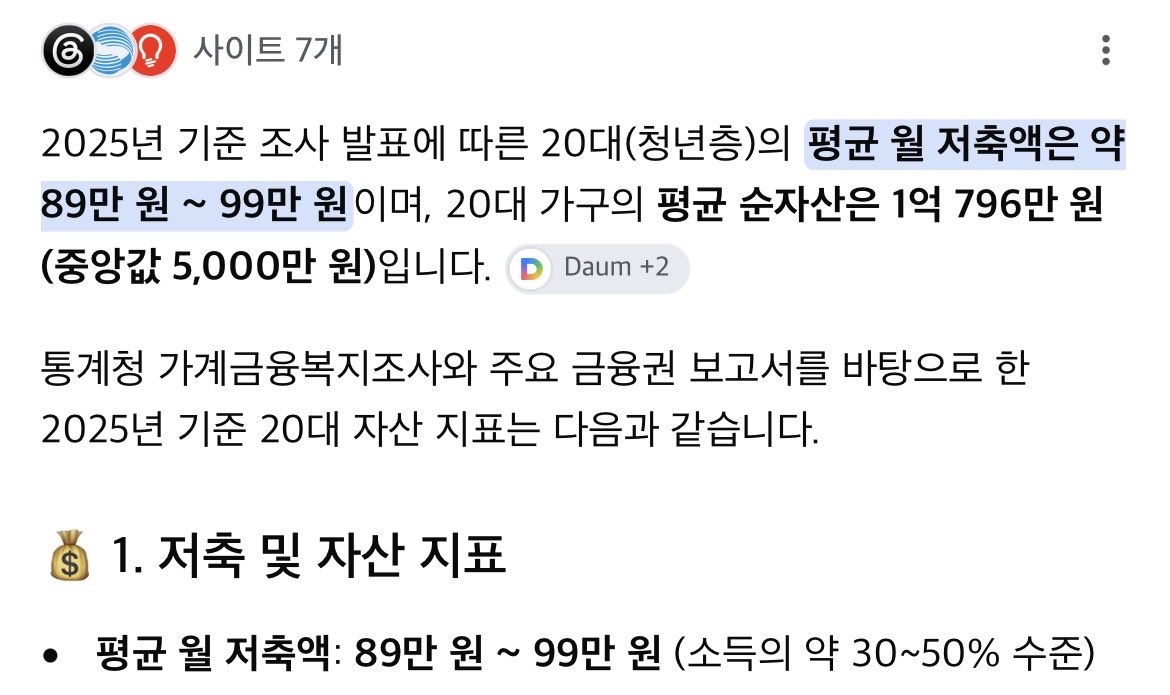 hmmmmmm1458's tweet photo. 20대 저축액으로 말 많던데 통계상으론
월 저축액 
구글 기준 89만원
네이버 기준 65만원 정도라고 함 https://t.co/TFEdplue5C