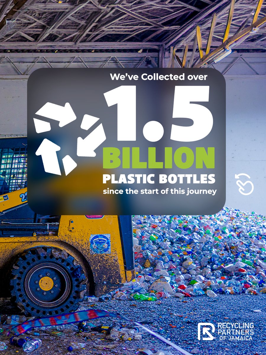 RecyclingJA's tweet photo. On the road to removing 2 billion plastic bottles from our environment. 🇯🇲♻️
413 million recycled in 2025. Next up: even more.
Separate your plastic bottles and recycle them at the RPJ location nearest you. https://t.co/QOZrRcYw5r
#PutPlasticInItsPlace https://t.co/QPVjRIh99B